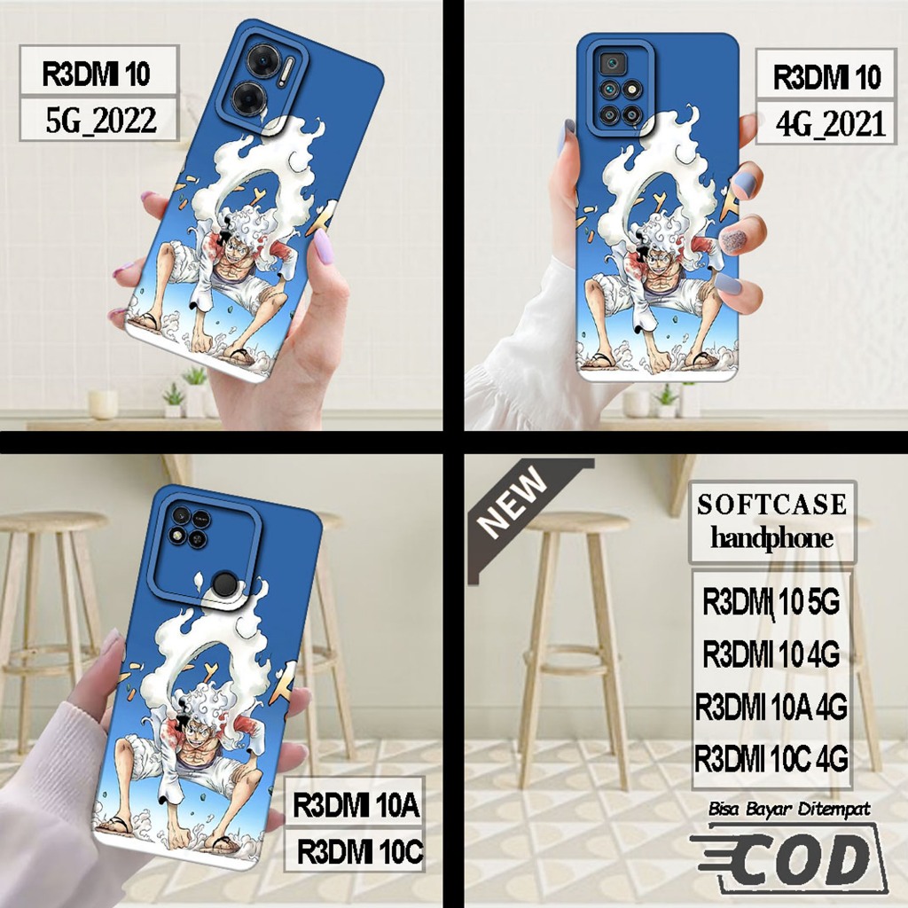 Case REDMI 10 5G ,REDMI 10 4G ,case REDMI 10A ,case REDMI 10C _Casing silikon hitam bening elastis