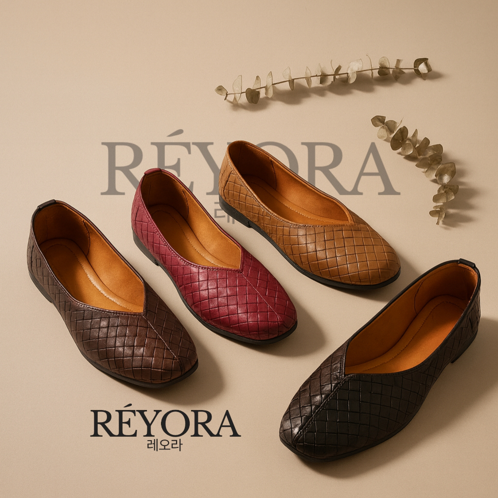 Reyora Sepatu Mules Wanita Korea Mewah Bottega LAVINA