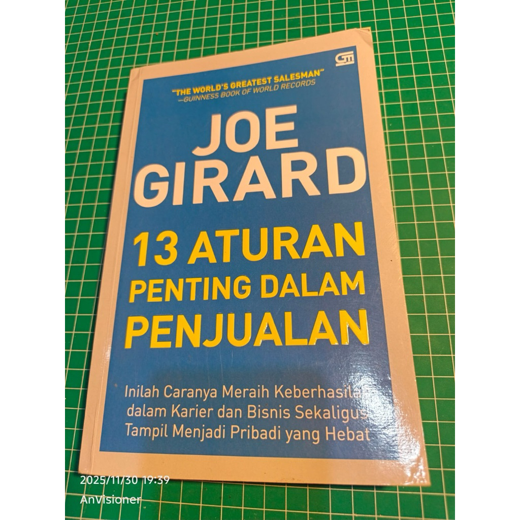 Buku Joe Girard 13 Aturan Penting dalam Penjualan