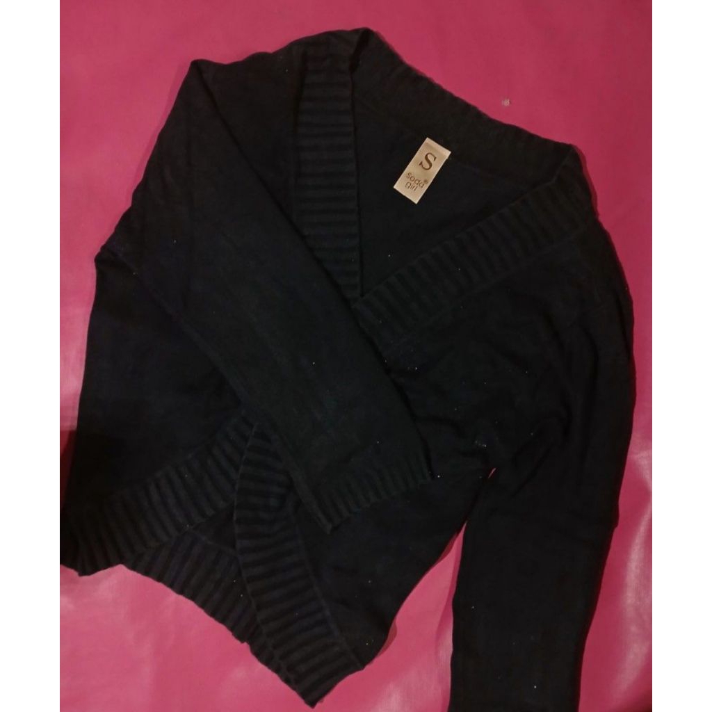 black cardigan SODA GIRL