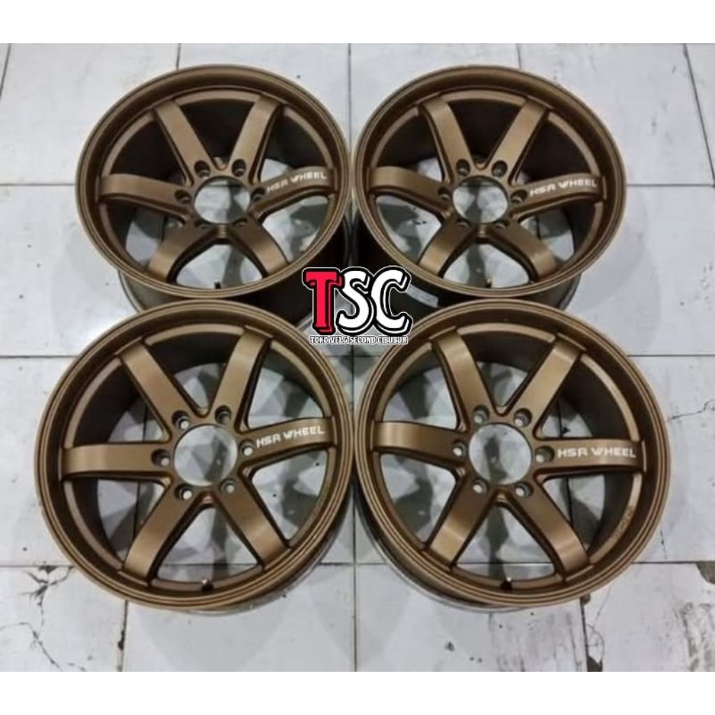 VELG SECOND | HSR TOKYO RING 18X9.5 PCD 6X139.7 BRONZE BUAT PAJERO FORTUNER