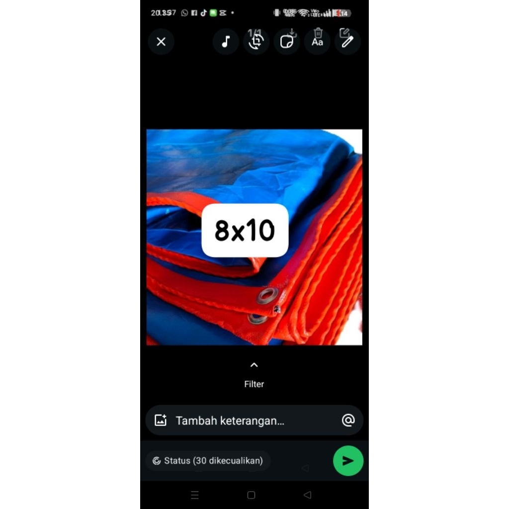 terpal A12 sakura ,terpal lembaran