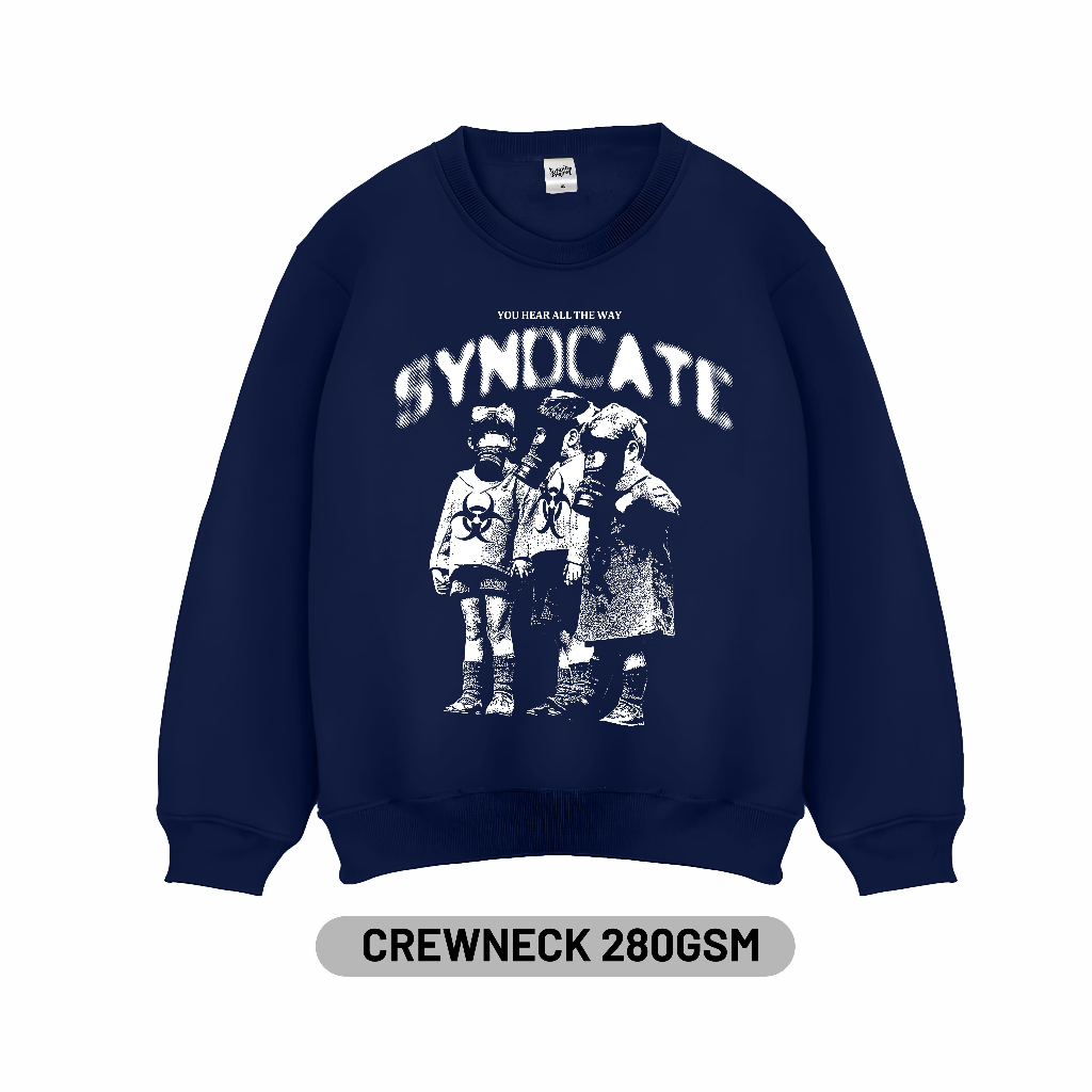 Infinity project l Sweater Crewneck Unisex - Collage Crewneck Syndicate Navy