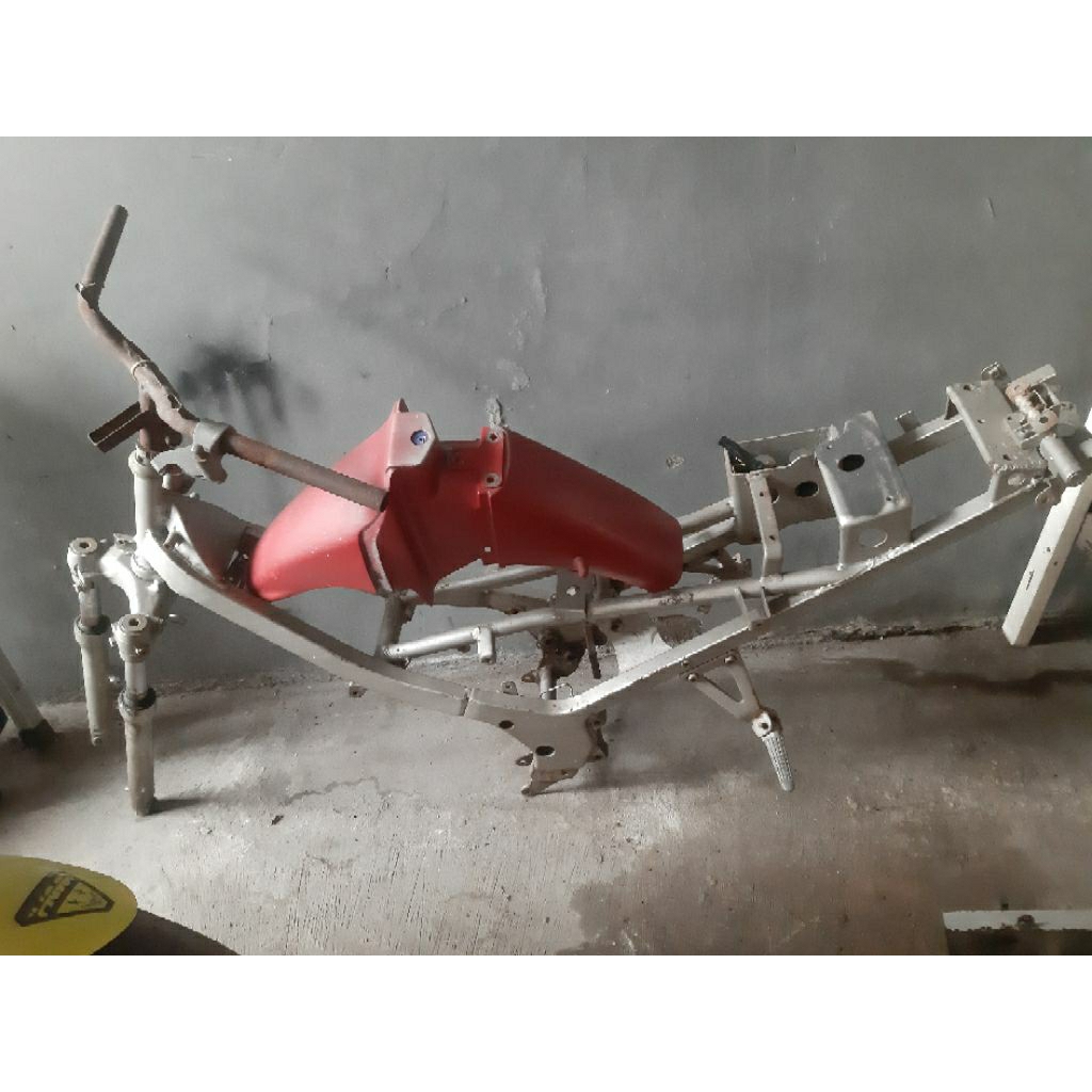Frame rangka dan arm satria 2tak lumba DD