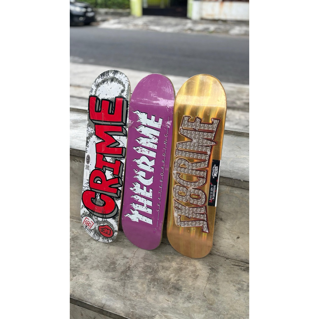THE CRIME SKATEBOARD DECK SIZE 8.0 (EXCLUDE GRIPTAPE)