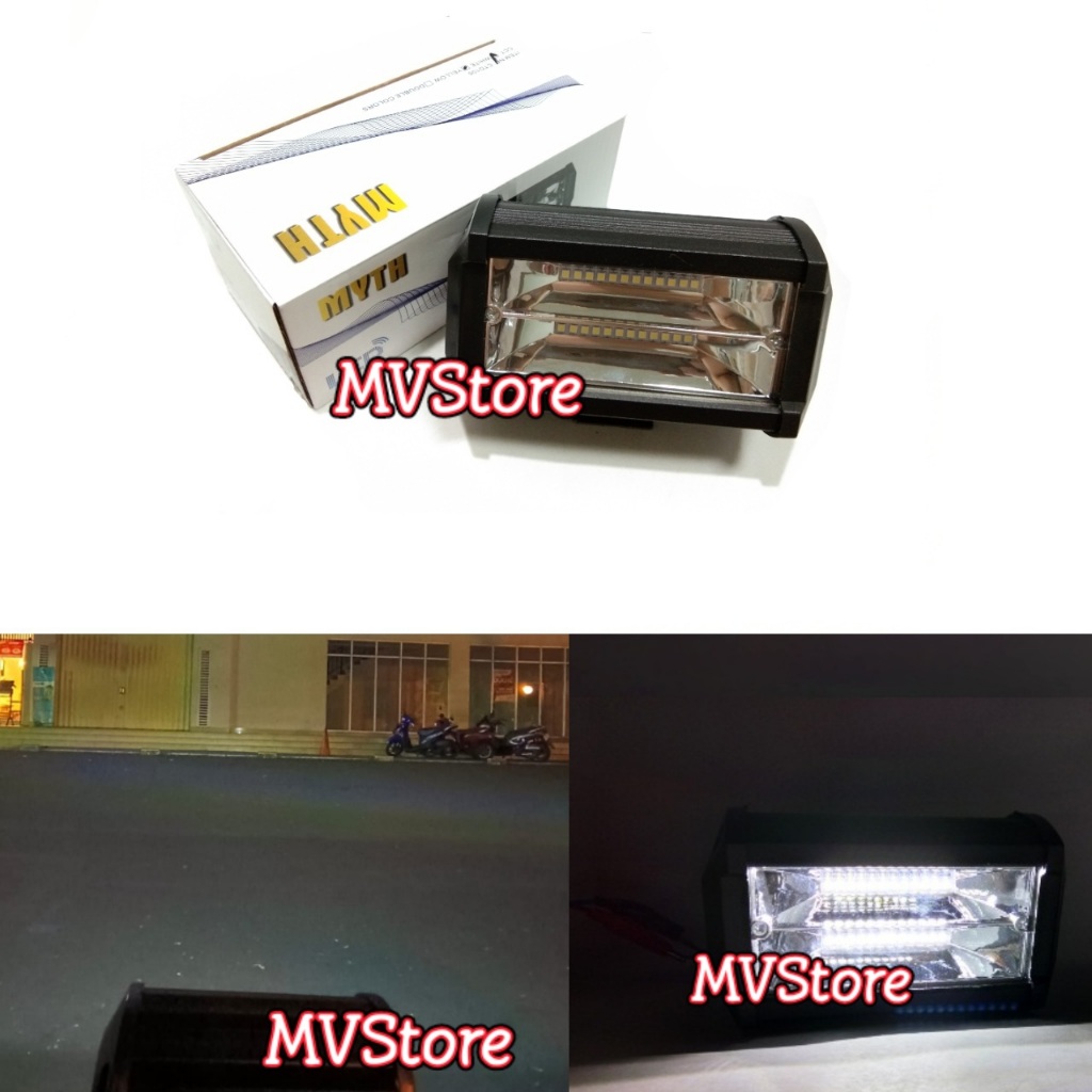Lampu Tembak Sorot Led 24 Mata MYTH Cree Putih Lampu Tembak Led Motor Mobil 12 -24 Volt