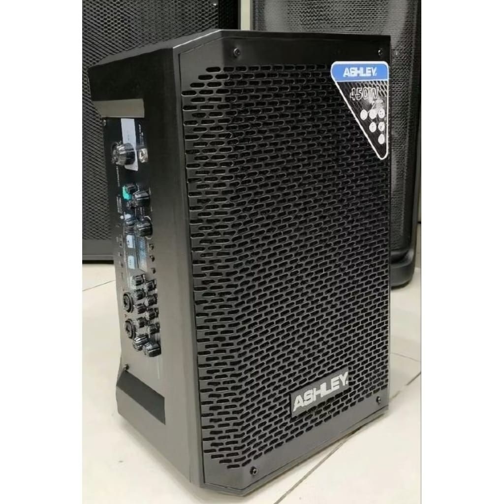 Speaker Portable Ashley ST810 ST 810 Original 8 Inch Gratis Mic Kabel DM Voice