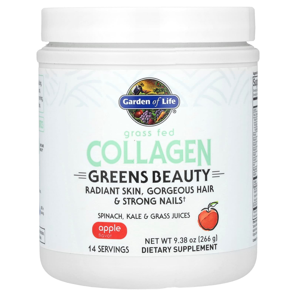 Garden of Life Grass Fed Collagen Greens Beauty Apple 266 g