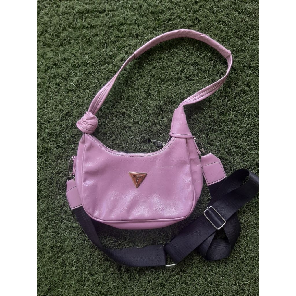 shoulder bag guess lilac+tas croco