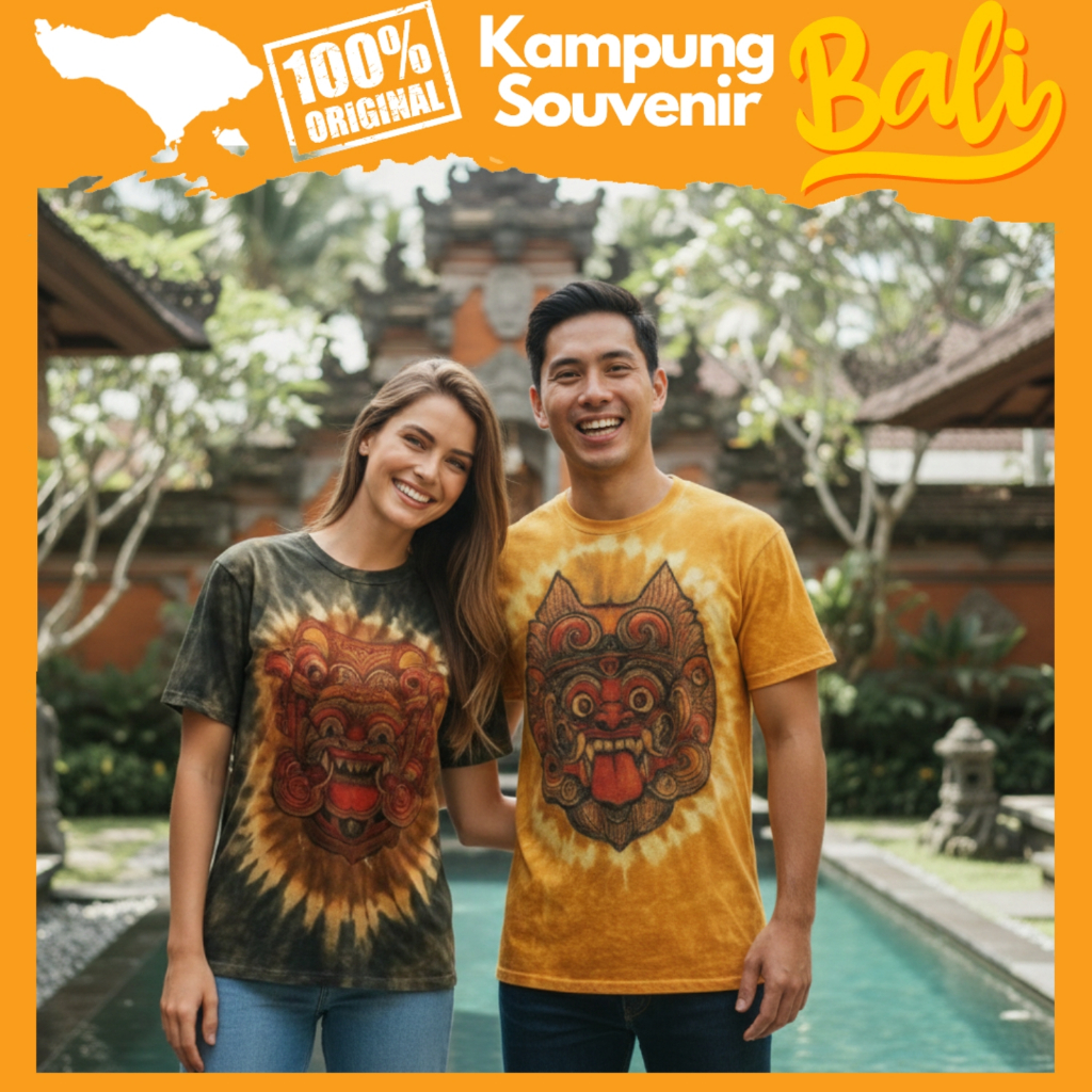 Kaos Baju Barong Bali Pria Wanita Rayon Adem Oleh Oleh Khas Bali Original