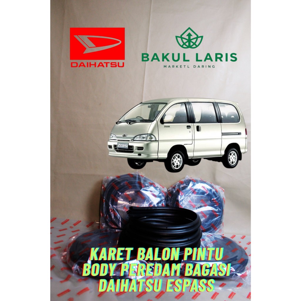 KARET PEREDAM PINTU BODY DAN BAGASI MOBIL DAIHATSU ESPASS