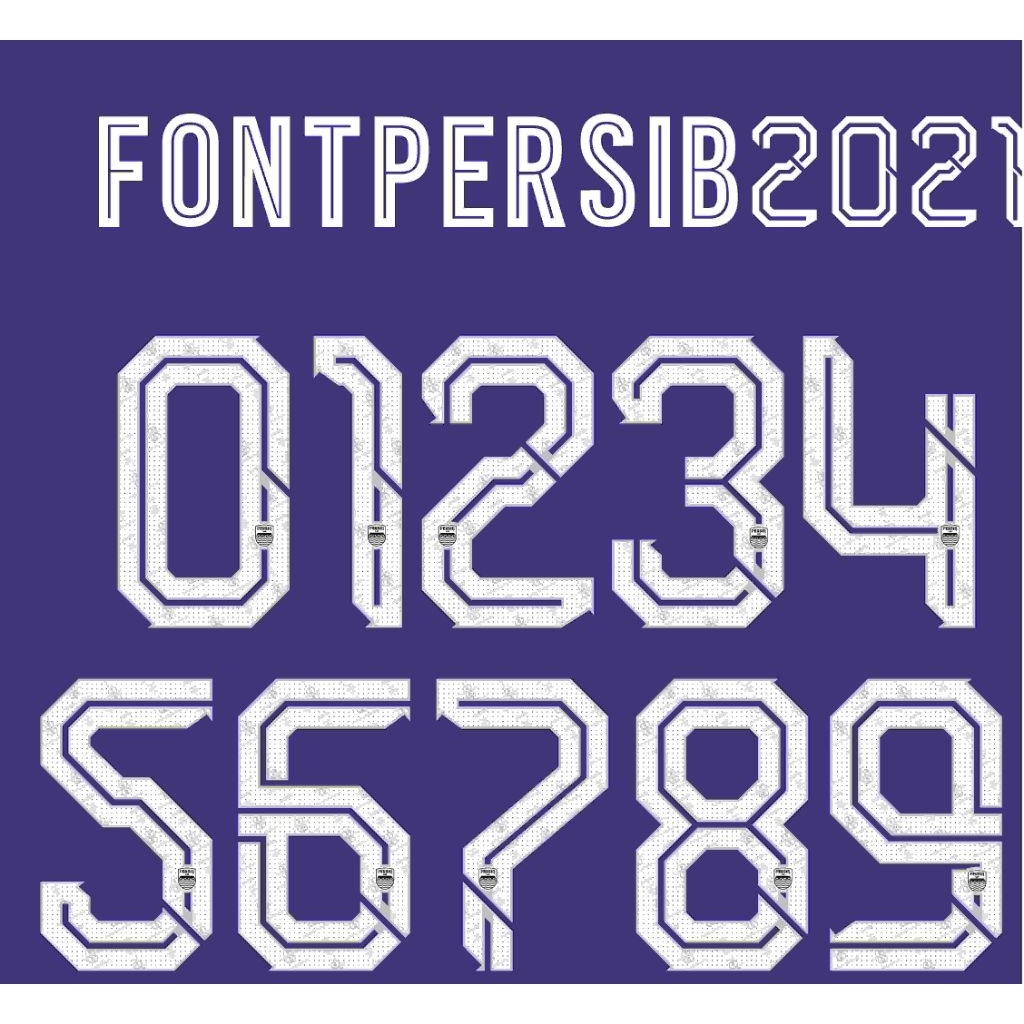 Sablon Nameset Persib. Bandung 2021