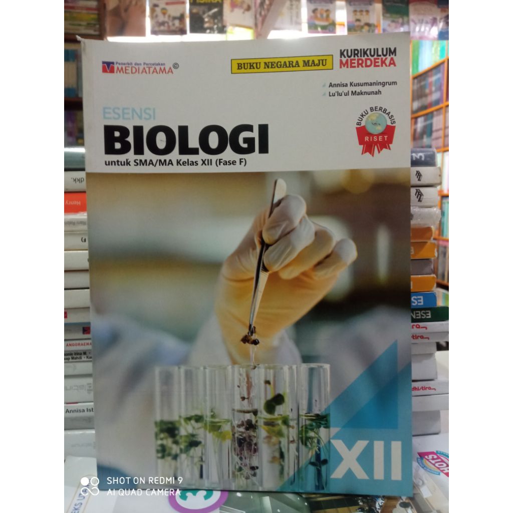Buku esensi biologi untuk SMA kelas 12 kurikulum merdeka mediatama