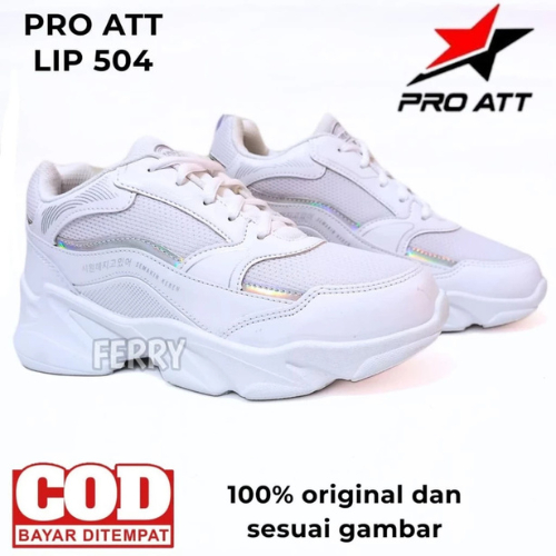 Sepatu Lari Putih Pink Wanita LIP 504 37-40 PRO ATT