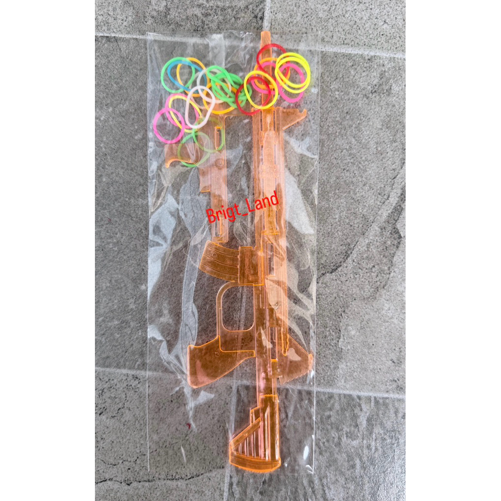 tembak tembakan peluru karet loomband / tembakan mainan anak / mainan murah