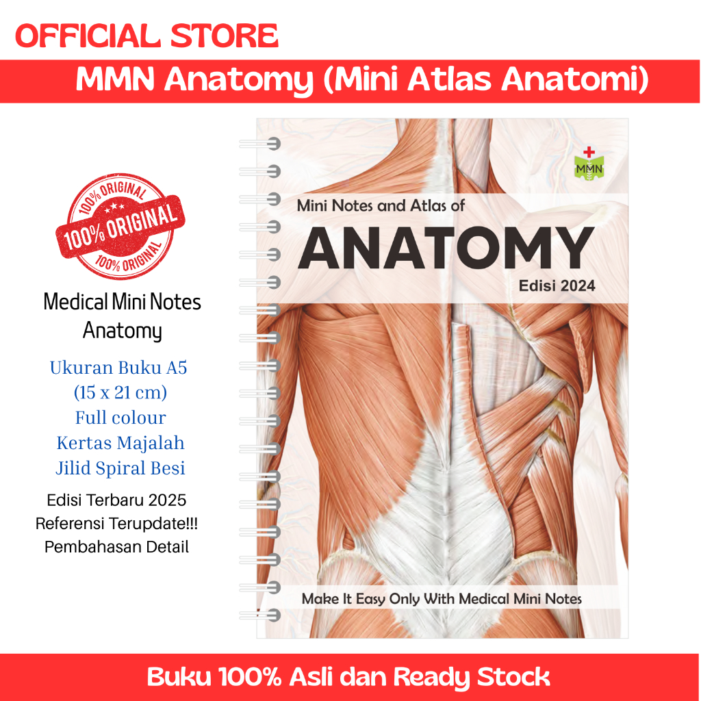 TERBARU edisi 2024. Medical Mini Notes Anatomy || Atlas Anatomi MMN || MMN Anatomi || Buku Saku Anat