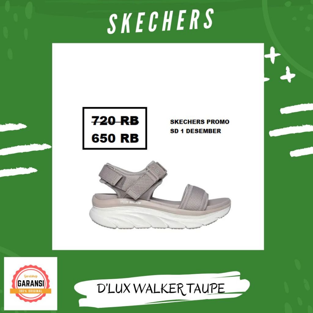 Sepatu skechers Wanita women original 100% D LUX WALKER