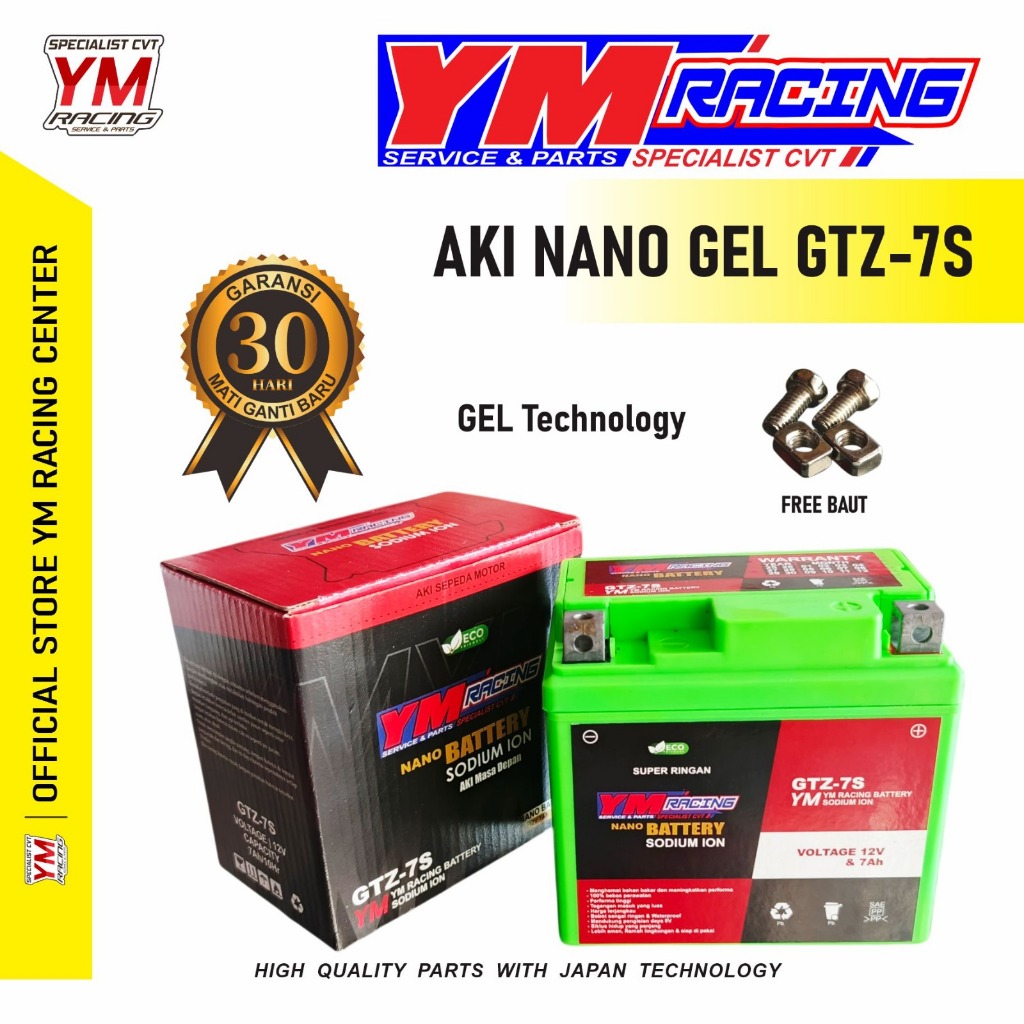AKI GEL YM RACING /AKI YM RACING UNTUK VARIO 150  ( AKI MIO SPORTY / MIO SMILE ) AKI KERING MIO GTZ7