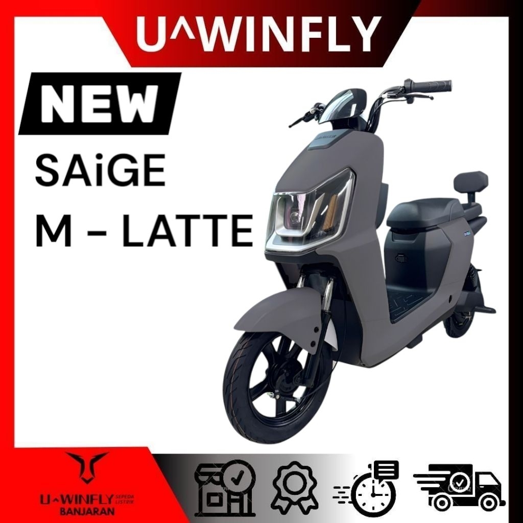 PROMO SEPEDA LISTRIK TERBARU SAIGE LATTE | Dinamo 500 W, Double Seat