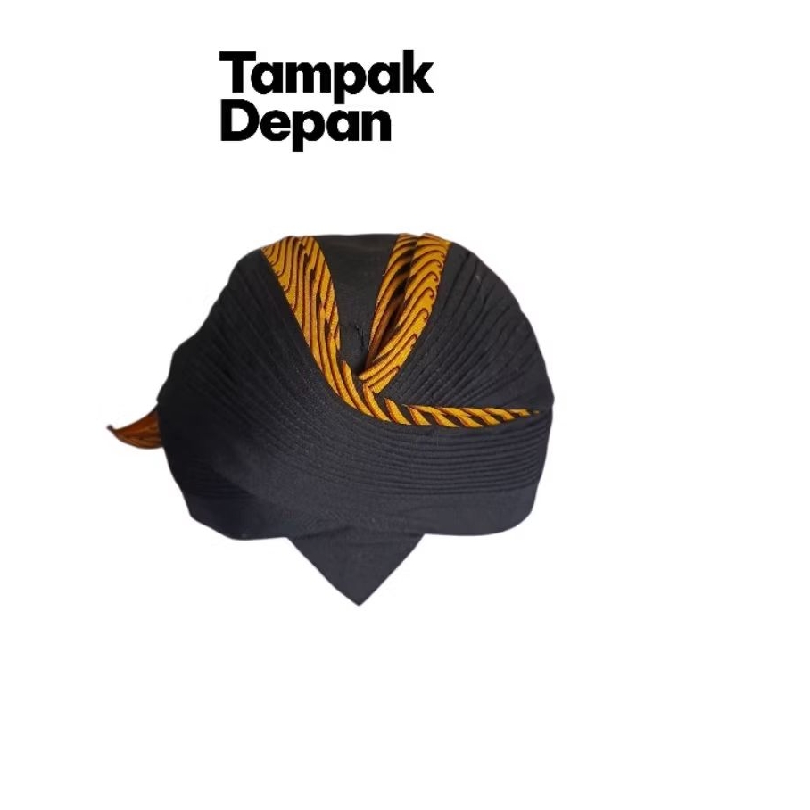 Blangkon Jogja Lipat Dewasa Motif Batik Kuning