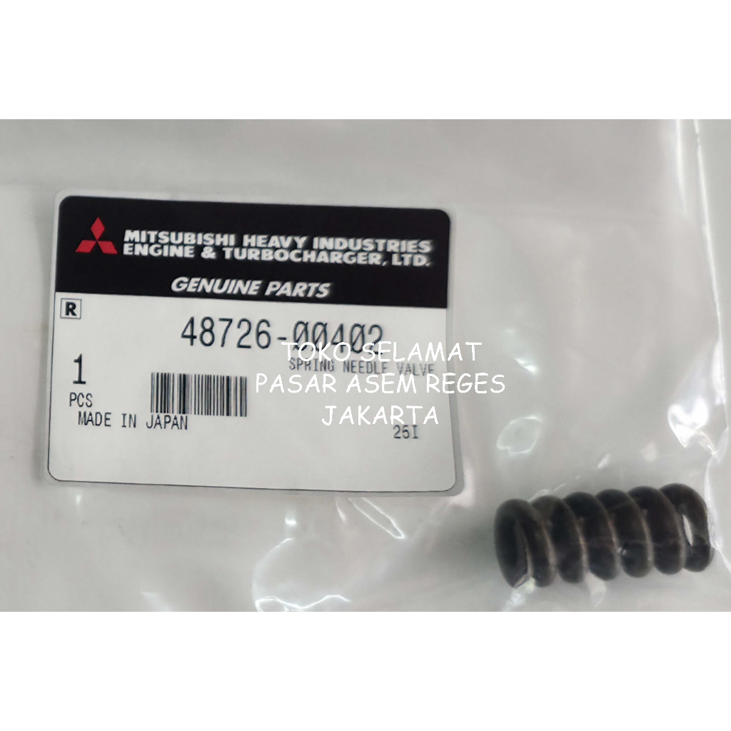 48726-00402 SPRING NOZZLE  MITSUBISHI S16R-PTAA  GENUINE BARU