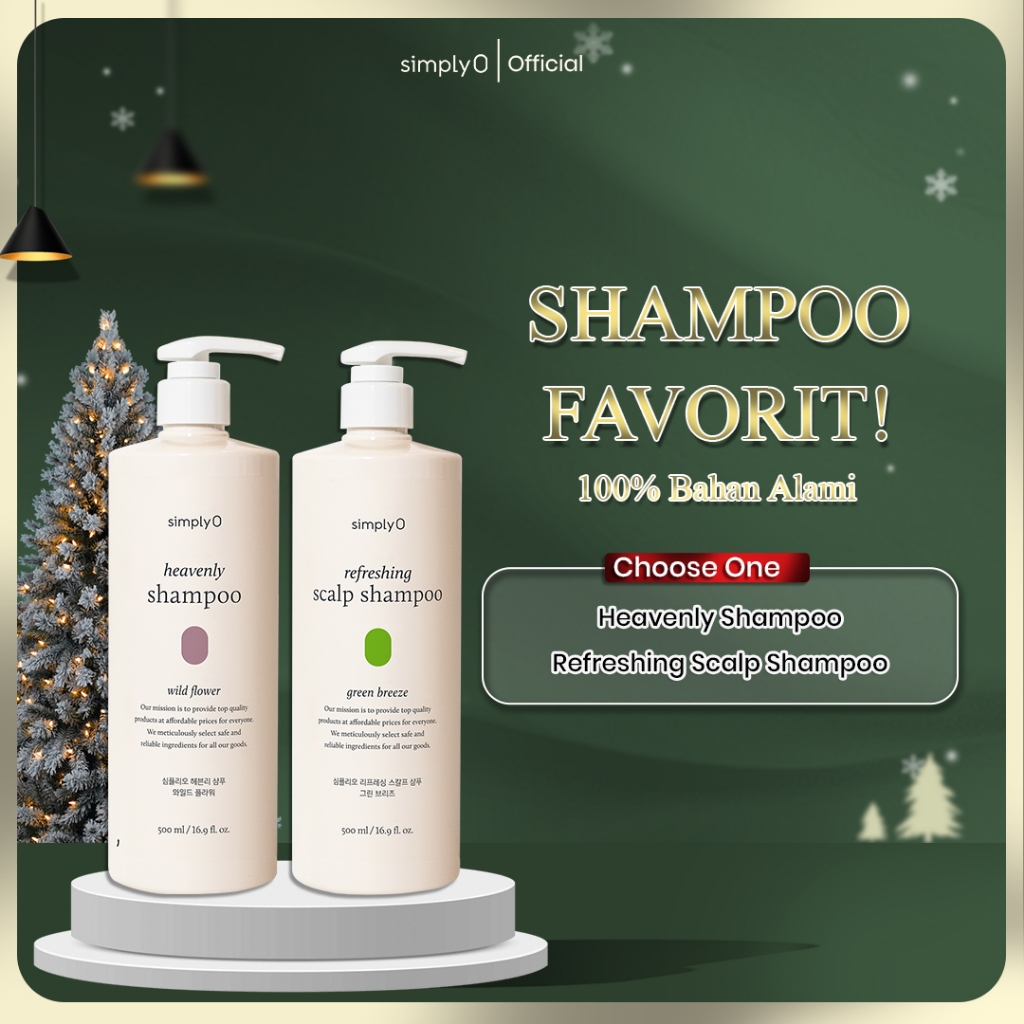 SimplyO Refreshing shampoo Green Breeze (Shampoo Ketombe) / Heavenly shampoo Wild Flower (shampoo ra