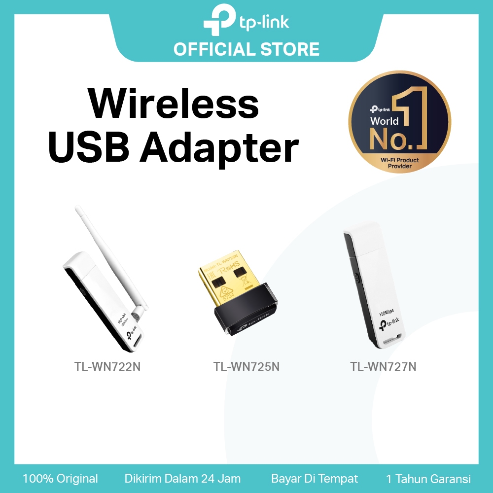 TP-Link TL-WN727N | 150Mbps WiFi Adapter | Wireless N | USB Adapter | Dongle WiFi | WN725N WN722N