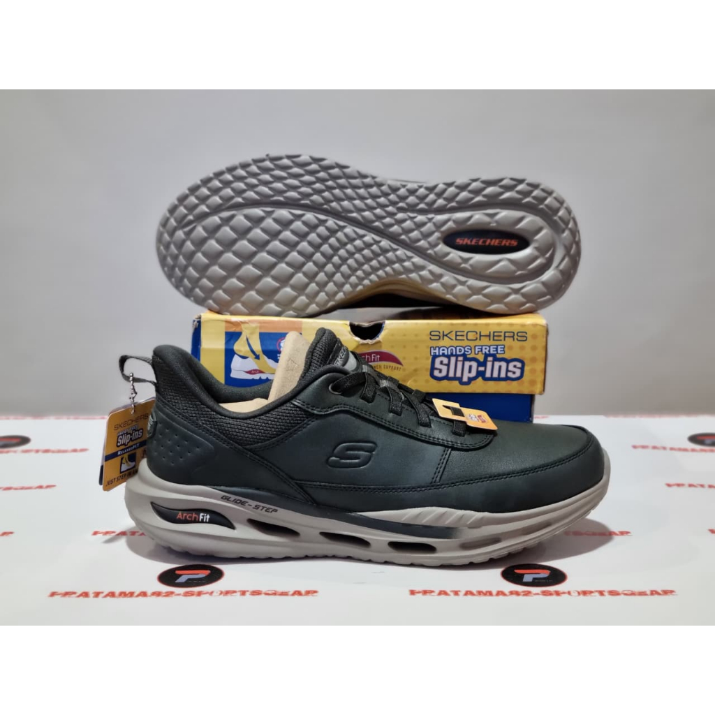 SIZE 41 ( 26 CM ) - ORIGINAL ASLI SKECHERS SLIP-INS RF ARCH FIT GLIDE STEP ORVAN MOXLEY ON SEPATU PR
