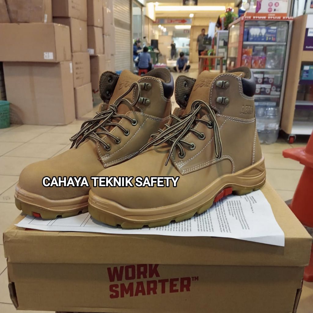 Sepatu safety aetos tungsten wheat / Safety shoes aetos tungsten original