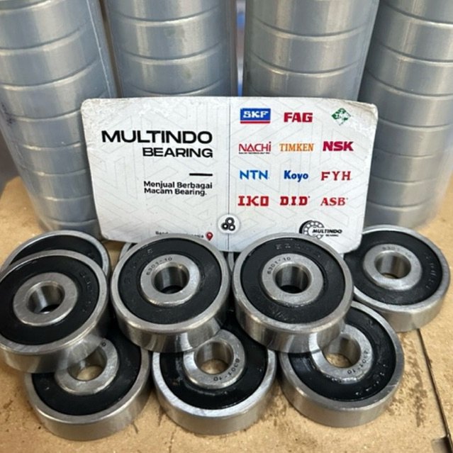 BALL BEARING 6301-10 2RS AS 10 MM 10×37×12 MM KBI ORIGINAL