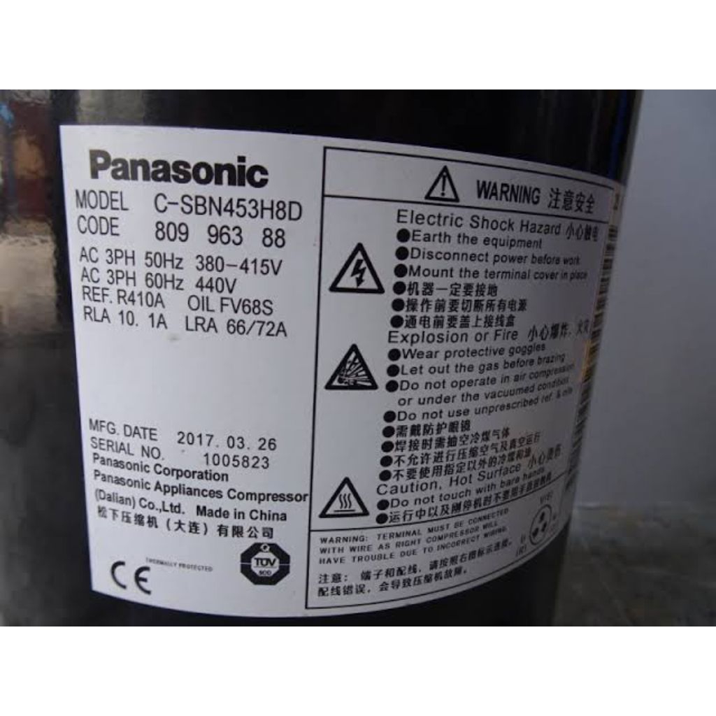 KOMPRESOR AC PANASONIC C-SBN453H8D | KOMPRESOR AC PANASONIC 6PK R410