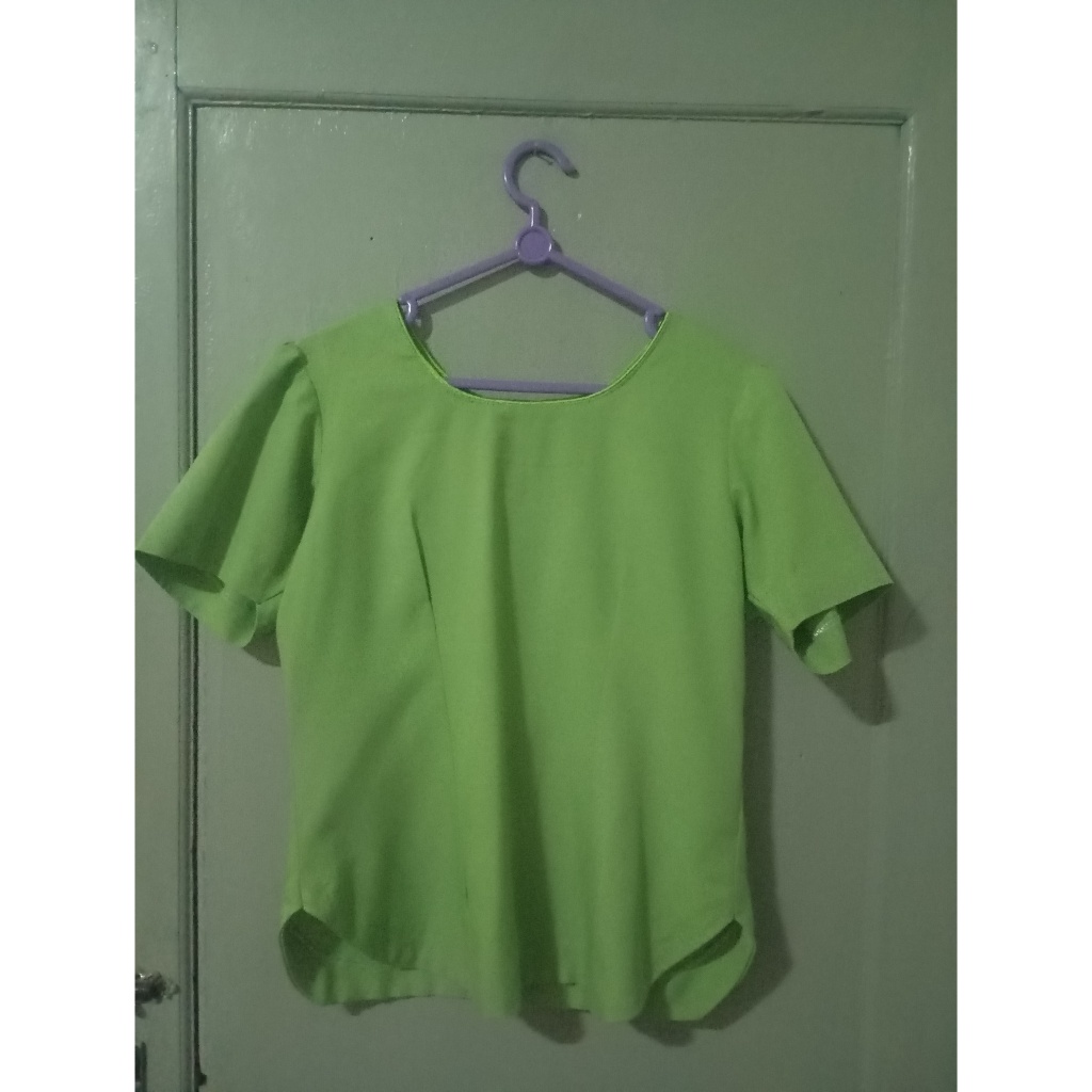 Blouse & Celana Panjang Hijau 1set