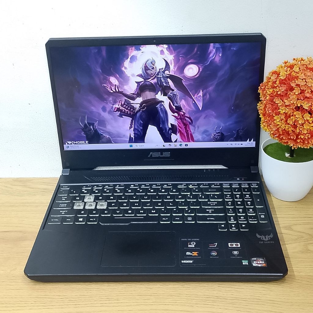 Laptop Second ASUS TUF FX505VD Amd Ryzen 7 3750H Vga RTX 2060 (Vram 6GB) Ram 16GB/Ssd 512GB