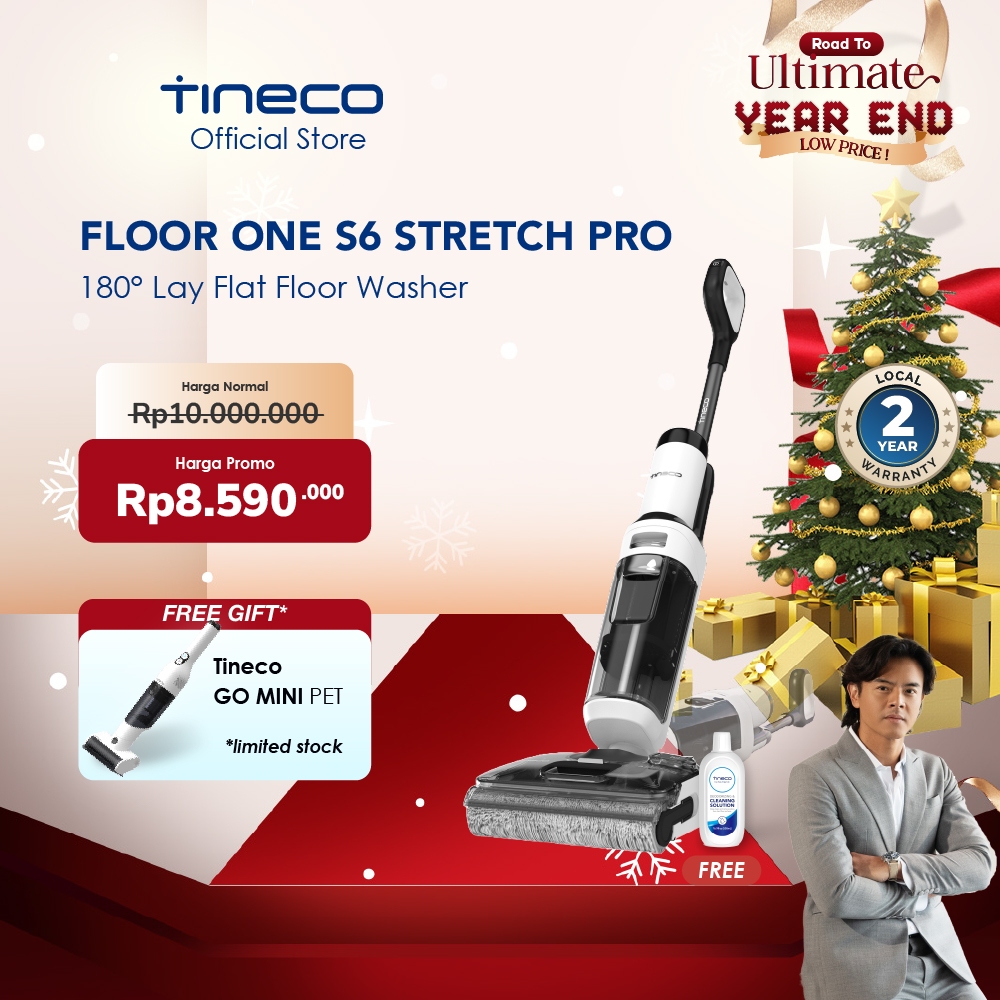 Tineco Floor One Stretch S6 Pro Smart Wet Dry Cordless Stick Vacuum Cleaner and Floor Washer