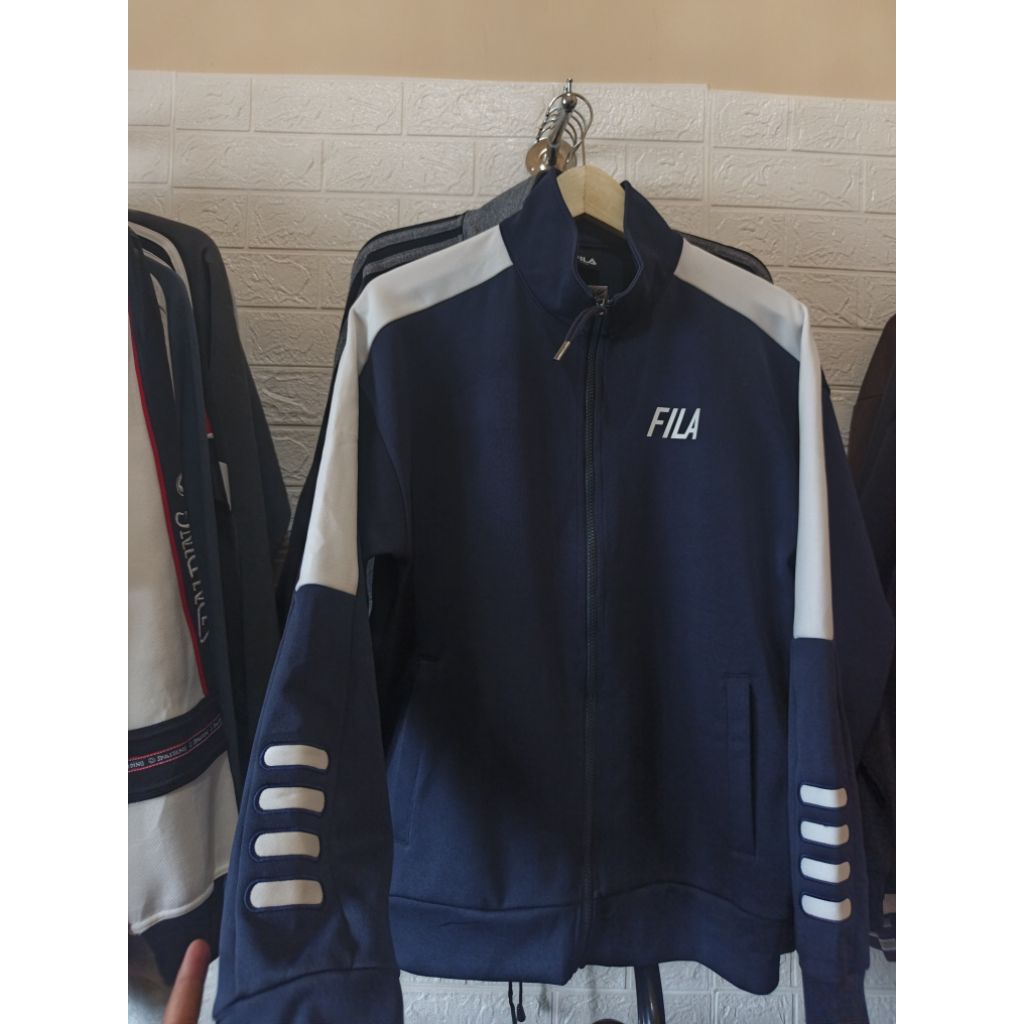 jaket tracktop, jaket pria, jaket fila