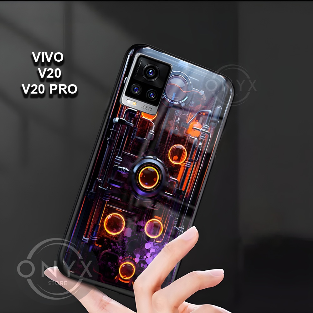 [W24] Softcase VIVO V20/V20 PRO Softcase Kaca Kilau Glossy | Kesing Vivo Motif Mesin | Case Vivo VIV