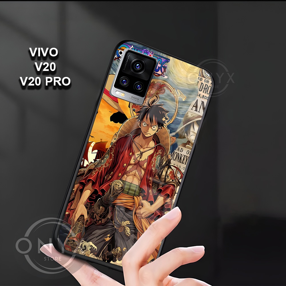 [W29] Softcase VIVO V20/V20 PRO Softcase Kaca Kilau Glossy | Kesing Vivo Motif Luffy | Case Vivo VIV