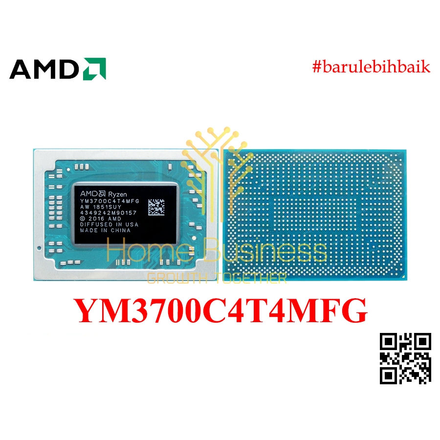 Prosesor AMD Ryzen7 Ryzen 7 3700U Mobile YM3700C4T4MFG YM37OOC4T4MFG YM3700 C4TRMFG YM 3700 Socket F