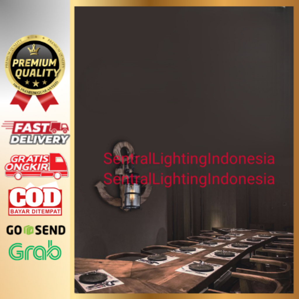 SL5016-1 LAMPU DINDING HIAS KAYU VINTAGE MINIMALIS KLASIK MODERN TERAS CAFE RESTORAN VILLA RUANG TAM
