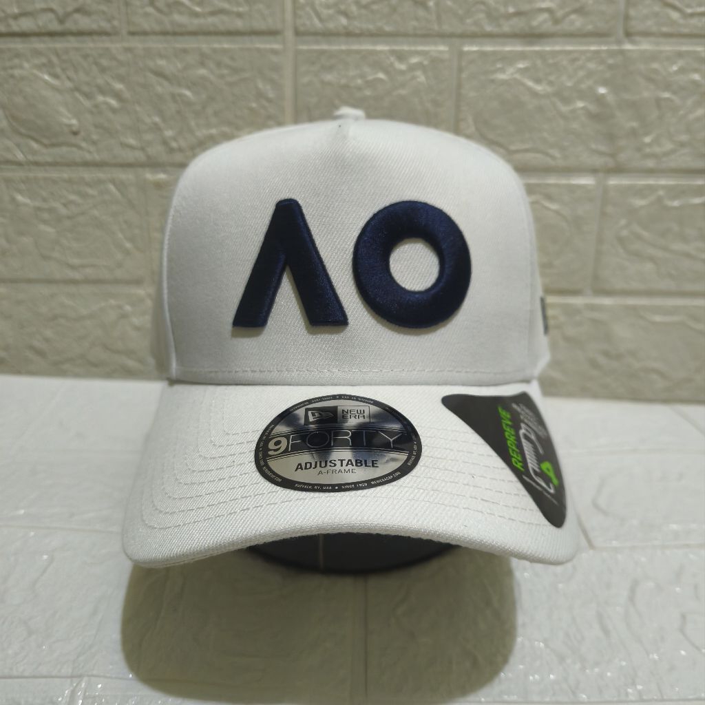 Topi New Era Cap Australian Open White Type A Frame 9Forty Adjustable Original