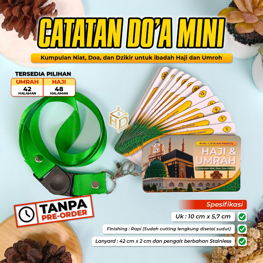 AL - Haddam Catatan Doa Haji dan Umroh / Catatan Doa saat Umroh / Catatan Doa untuk Dibawah Haji dan