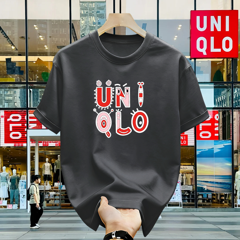 100% Original - Kaos Polos Uniqlo Premium Cotton Breathable Pria Wanita