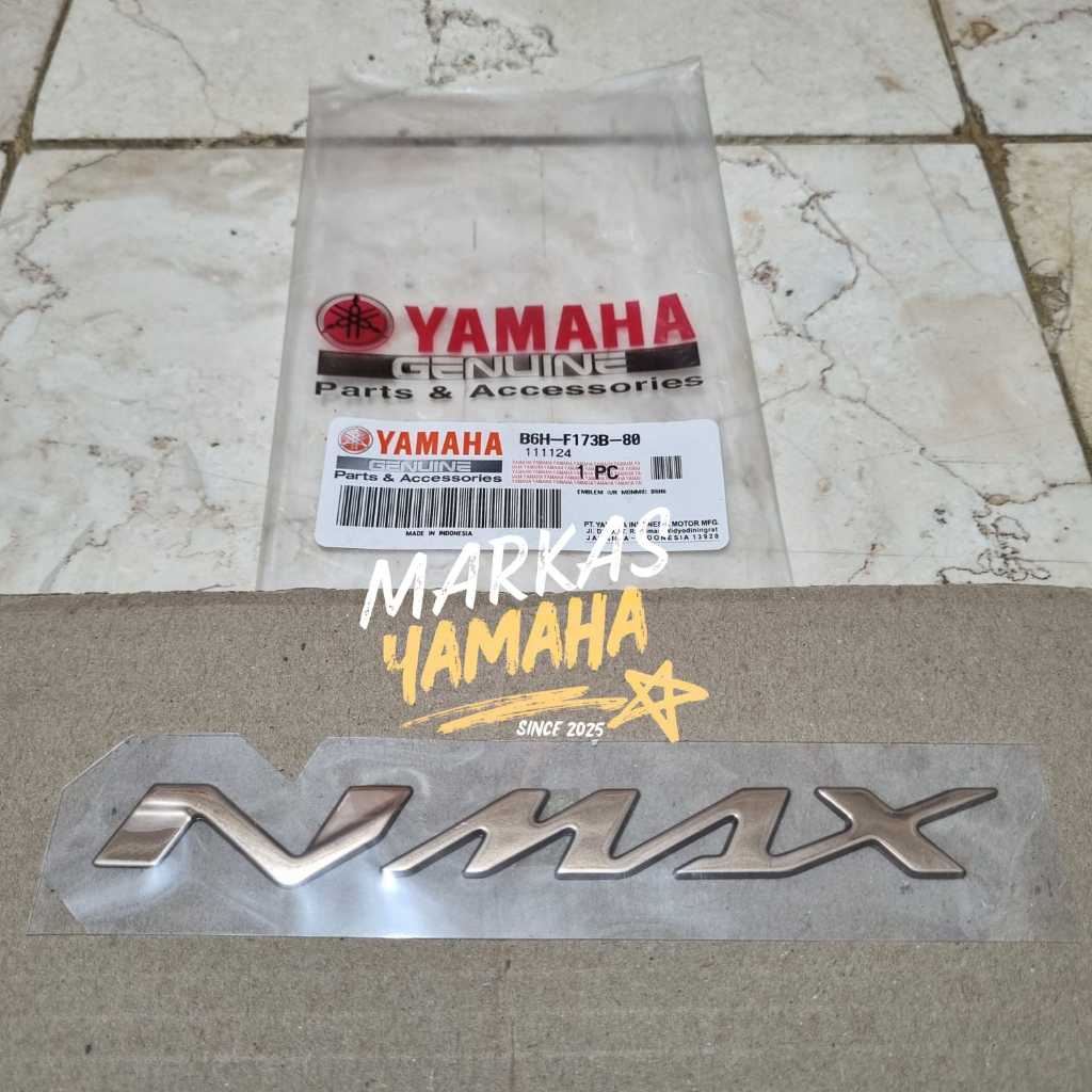 Emblem Nmax Original Yamaha Gold Logo Nmax new Connected 155 B6H-F173B-80 Emblem Body nmax logo nmax