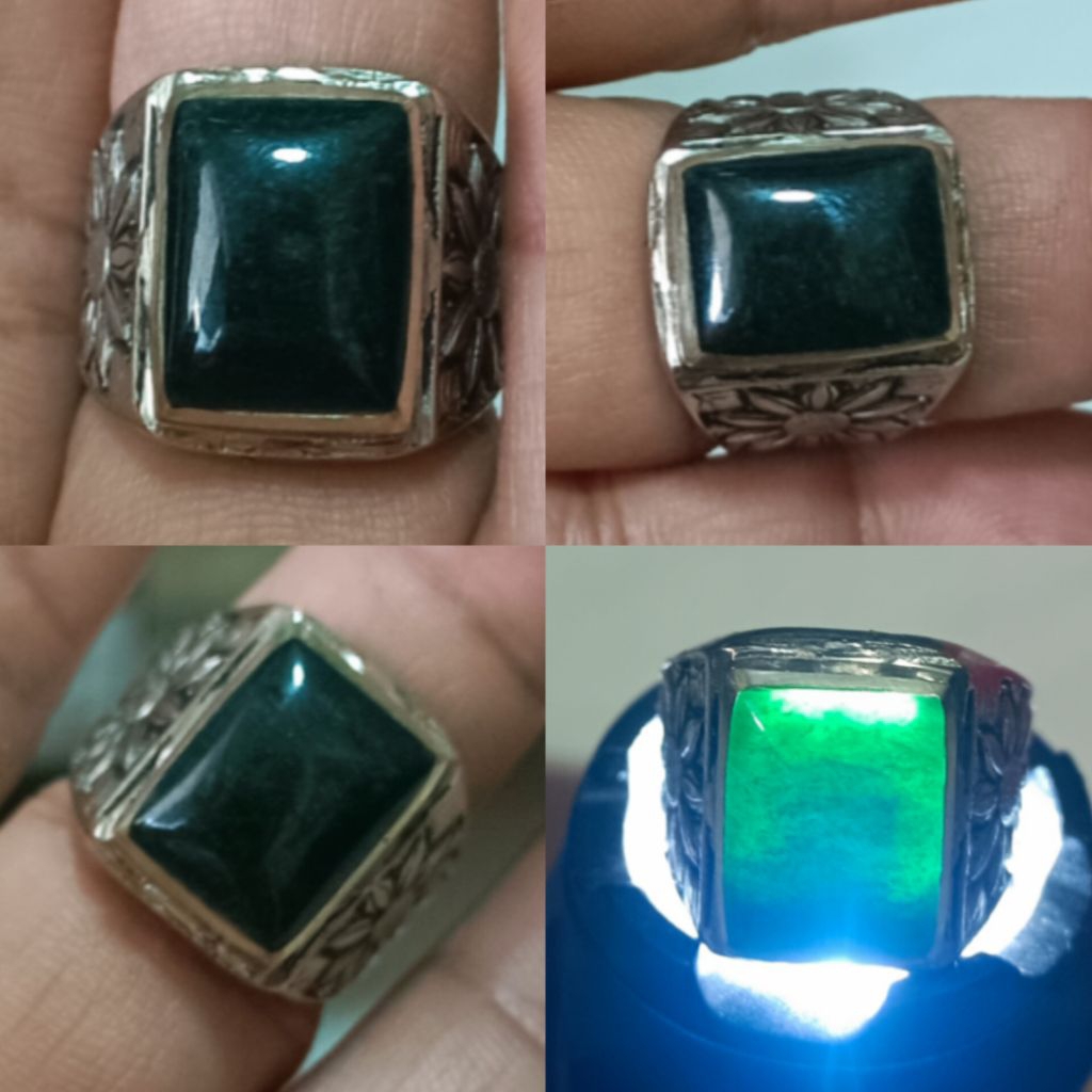 Natural Giok Nabire Warna Hijau Tua Asli Papua / Dark Green Jadeite Jade asli Origin Indonesia - Mau