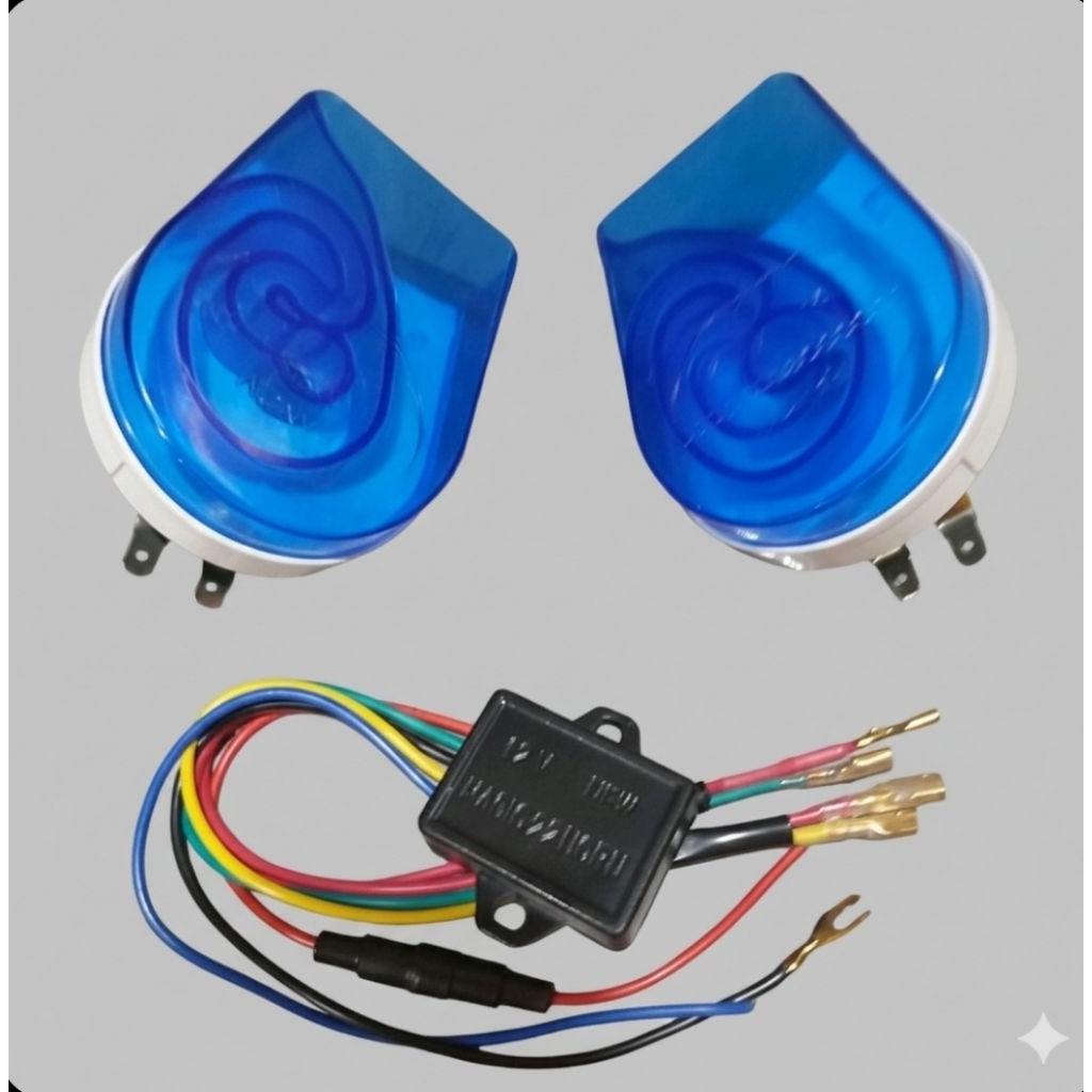 klakson gema, klakson telolet, klakson isi 2 motor mobil 12 volt plus modul