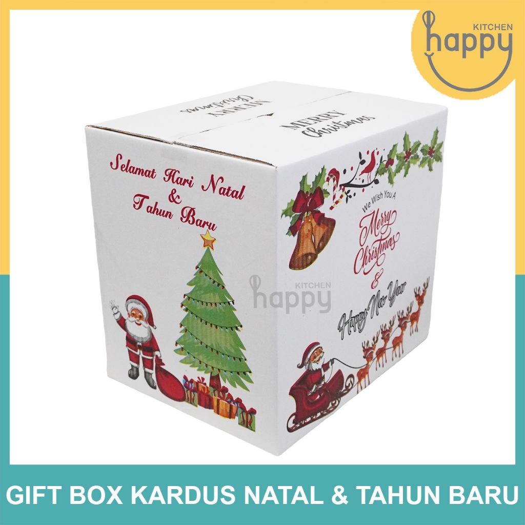 Kardus Natal Tahun Baru Kardus Parcel Gift Box Tebal