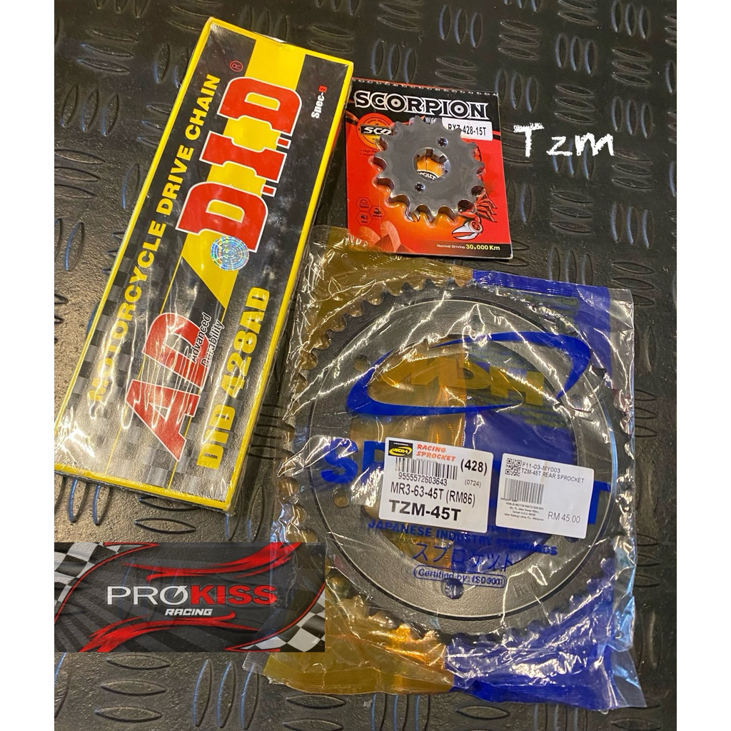 gir set tzm gir set yamaha tzm gir depan gir belakang yamaha tzm