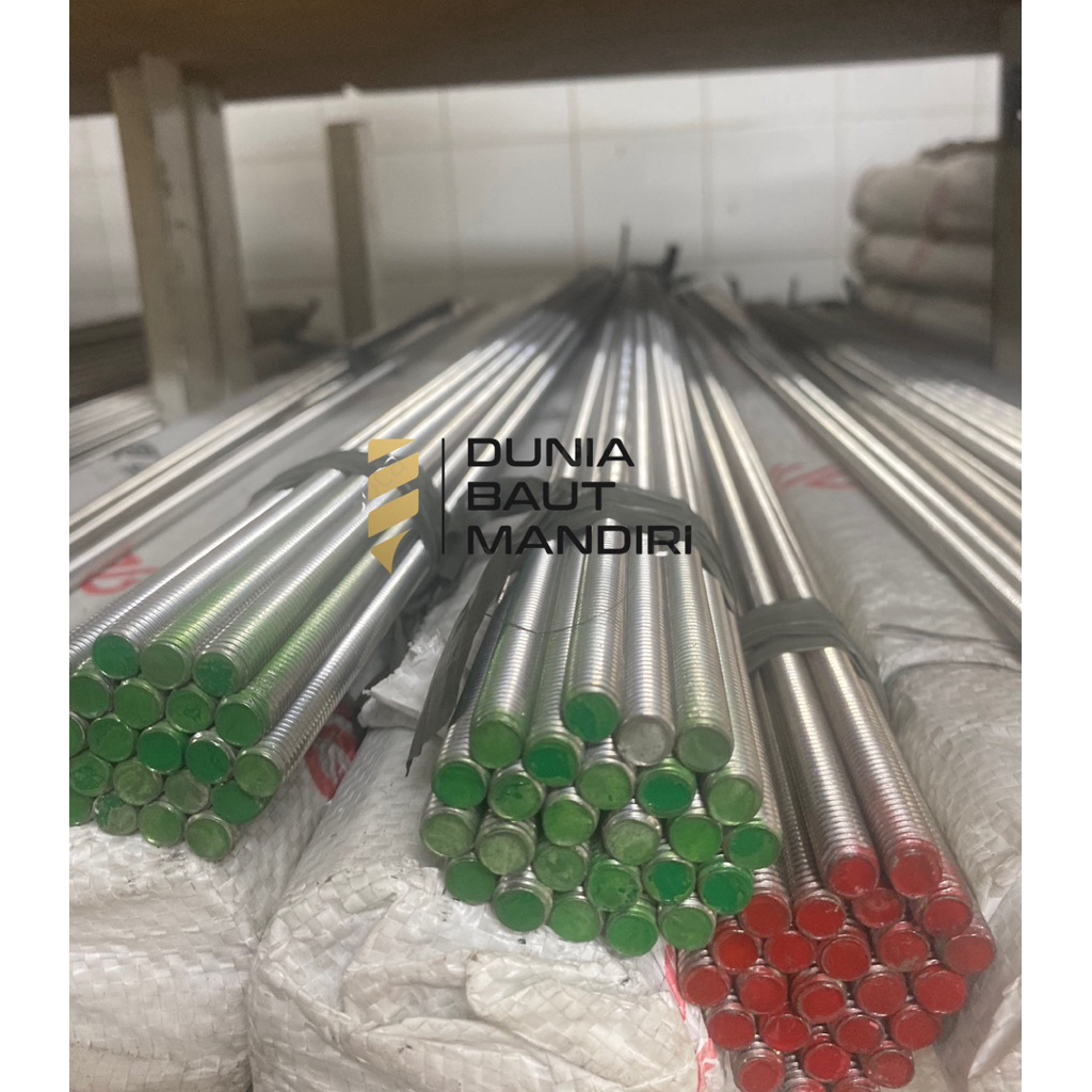 As drat stainles ss304 m8 | Long drat stenlis ss 304 m8 x 1 meter pitch 1.25