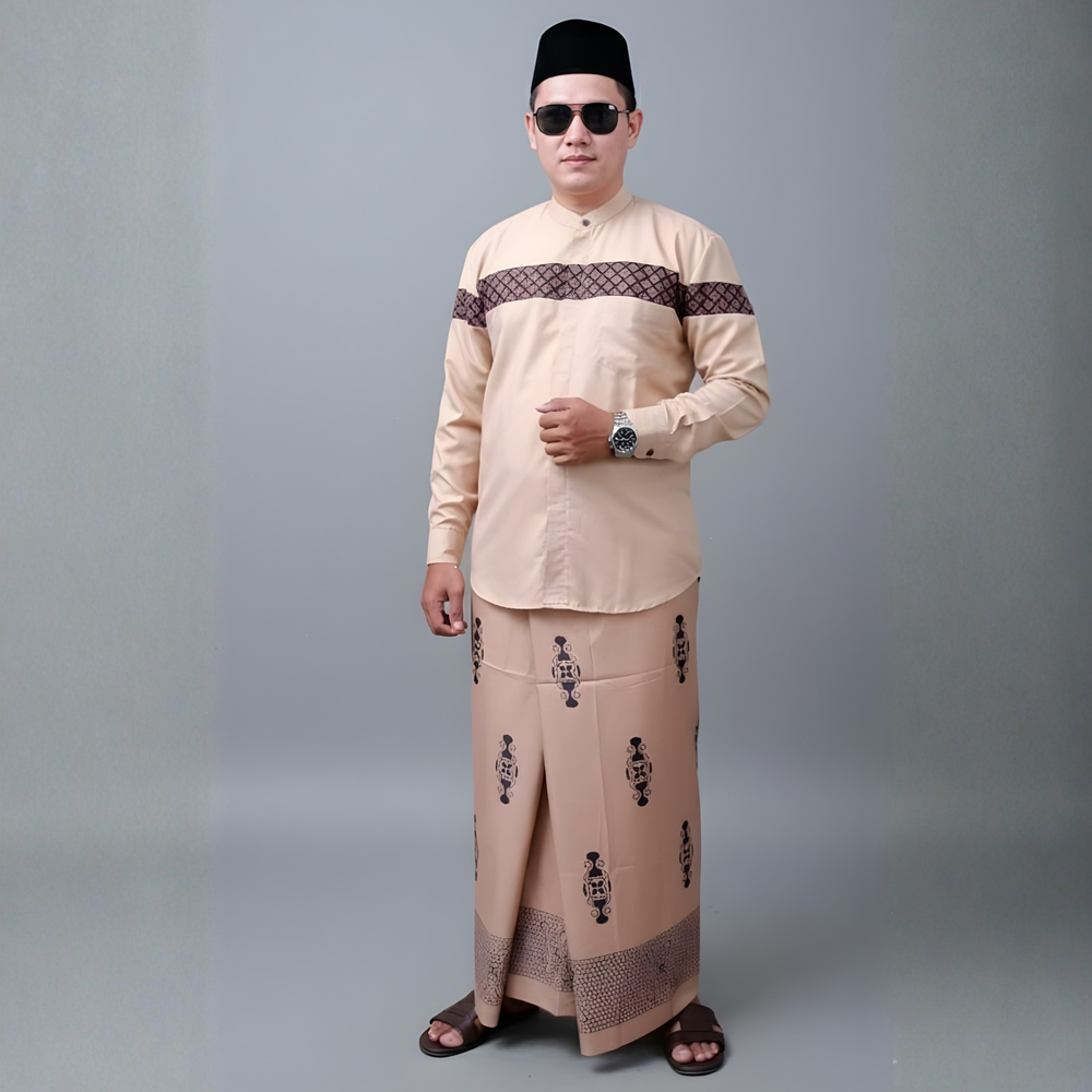 Set SARKO – Sarung & Baju Koko Motif (Dewasa)