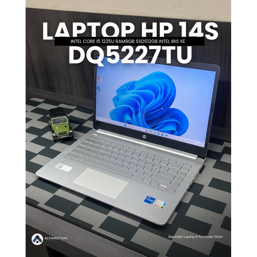 LAPTOP HP 14S DQ5227TU INTEL CORE I5 1235U RAM8GB SSD512GB